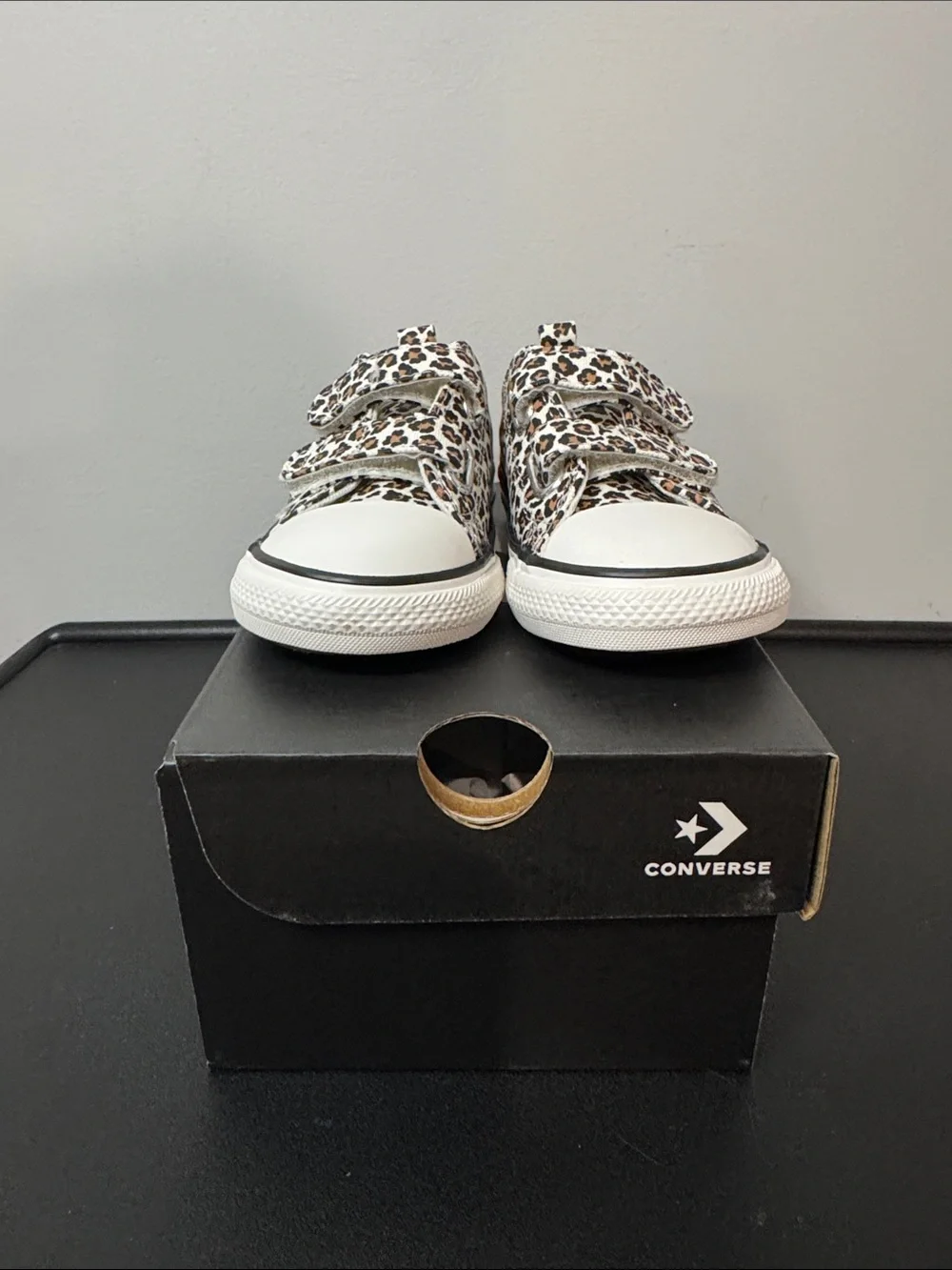 Converse Leopard Print Low Top Toddler Size 8 New NIB